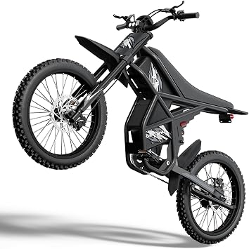 Ridingtimes GT73 PRO /GT54 PRO Electric Dirt Bike for Adults Teens, 3000W 60V 50MPH / 2400W 48V 37MPH Ebike with Motorcycle Tire, Dual Hydraulic Brakes Mountain Off-Road Dirtbike for Ages 13+