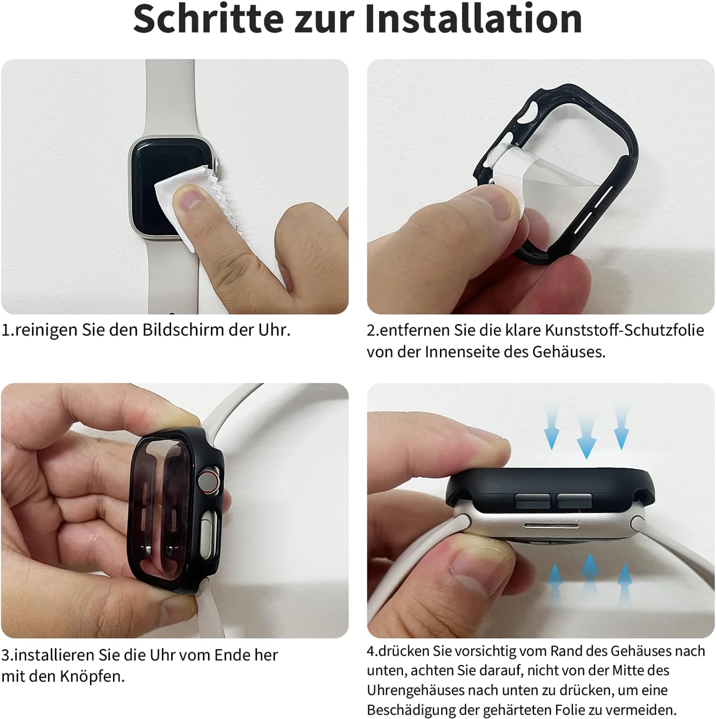 2 шт. Совместимо с Apple Watch SE 3 SE 2 SE 6 5 4. Защитный чехол с пленкой для экрана 40 мм жесткий корпус встроенное устойчивое к царапинам закаленное стекло. Защитная пленка для iWatch 40 мм