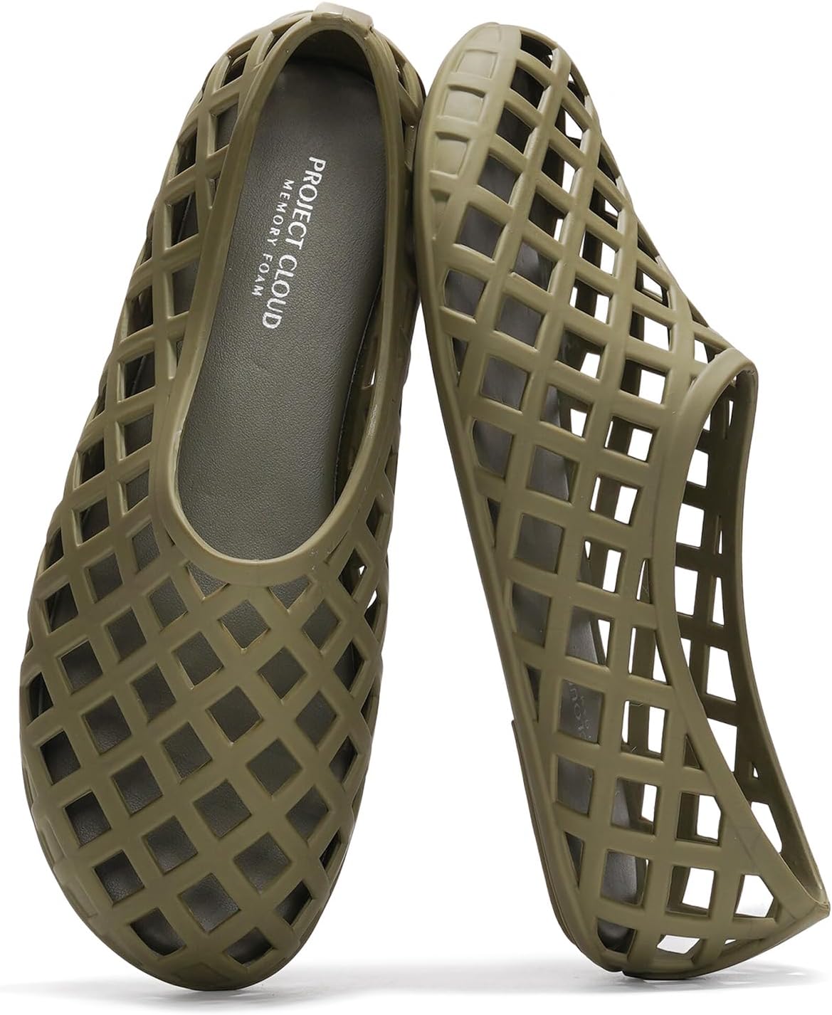 Project Cloud Jelly Shoes Women - Lightweight & Water-Resistant Women's Flats Sandals - Non Slip Womens Shoes - Perfect Summer Jelly Flats for Women 2026 (Jellz)