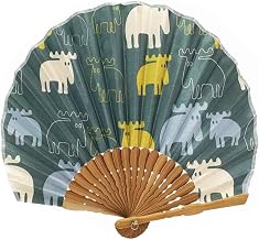 Fan, Women's, Men's, Scandinavian Moz Elk, Stylish, Cute, Includes Bag, Compact, Carry, Portable, Heatstroke Prevention, Heat Protection, Summer, Outings, Goods, Cool, Sensual, Moz Fan (Random)