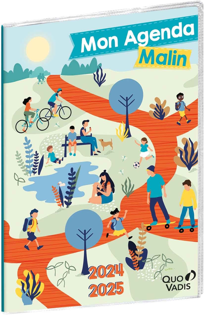 Agenda Scolaire 2025/2026, Page Journalière A5, 12 Mois, Musée Van Gogh