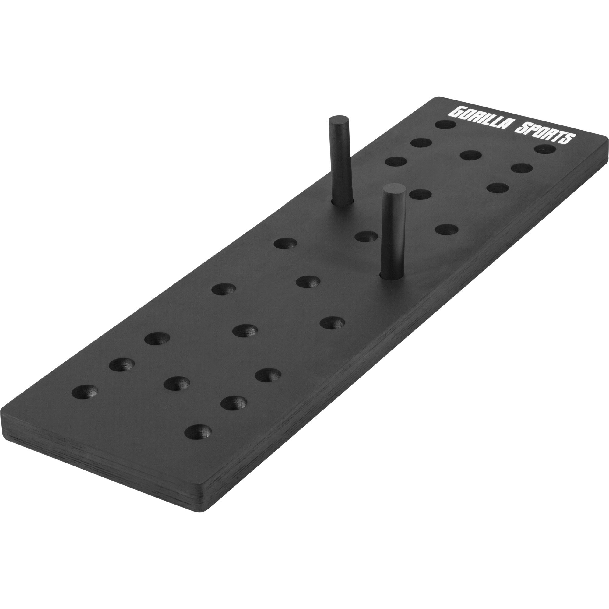 GORILLA SPORTS Pegboard – Pegboard mit 2 Rundholzstäbe & Montagematerial