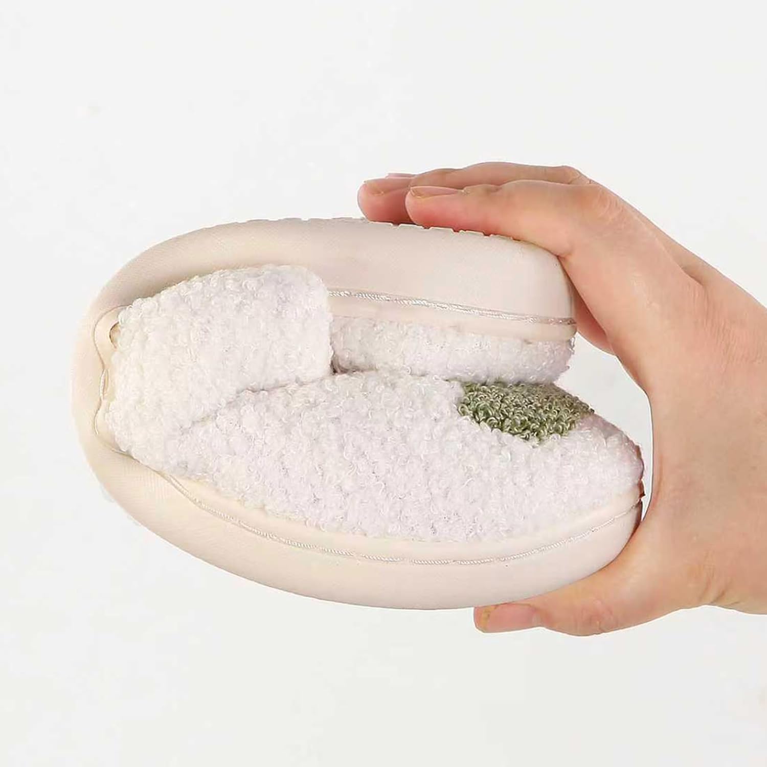 Christmas Slippers For Women Men Indoor Soft Warm Cotton Bedroom Reindeer Slippers House Memory Foam Slippers Cozy Fluffy Fall Winter Home Slippers - Image 5