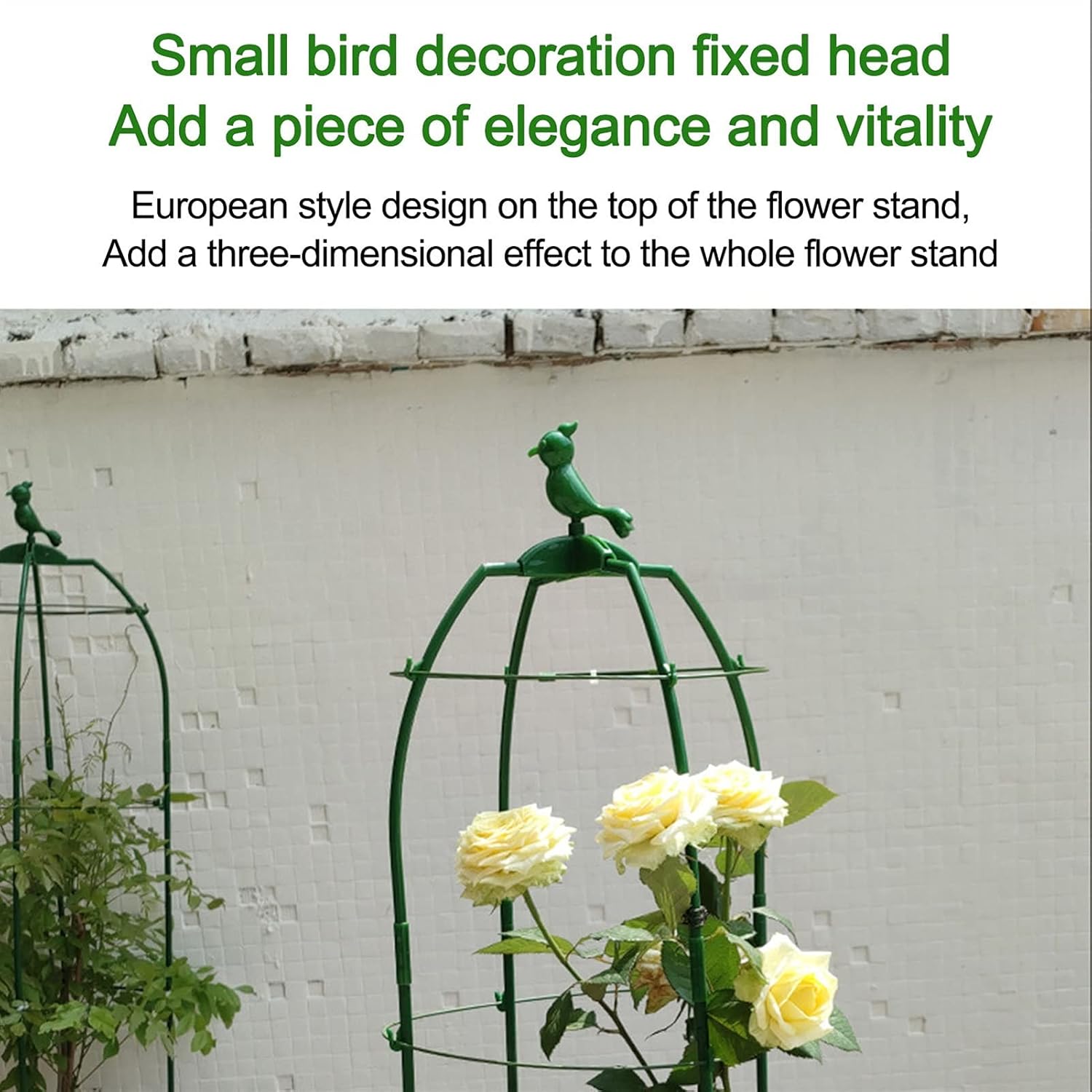 植物支持杭 植物登山ラックフラワーサポートケージ庭の植木鉢装飾的な垂直ポットアーチトレリスのサポート 植物杭 (Color : Gr