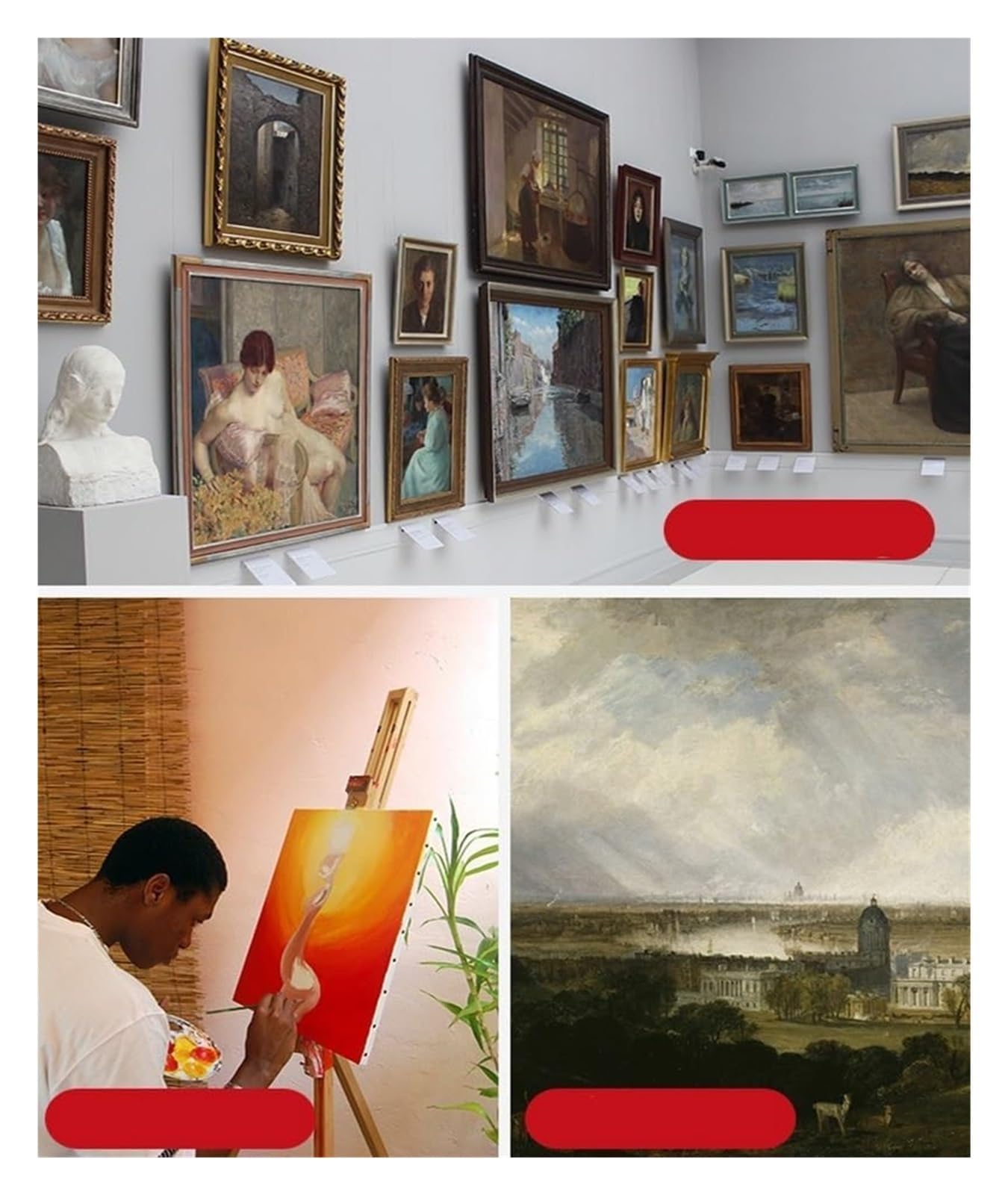 Profesjonalne lniane płótno do malowania, puste płótno artystyczne do farb akrylowych i olejnych - idealne materiały plastyczne dla artystów (5 m x 68 cm)