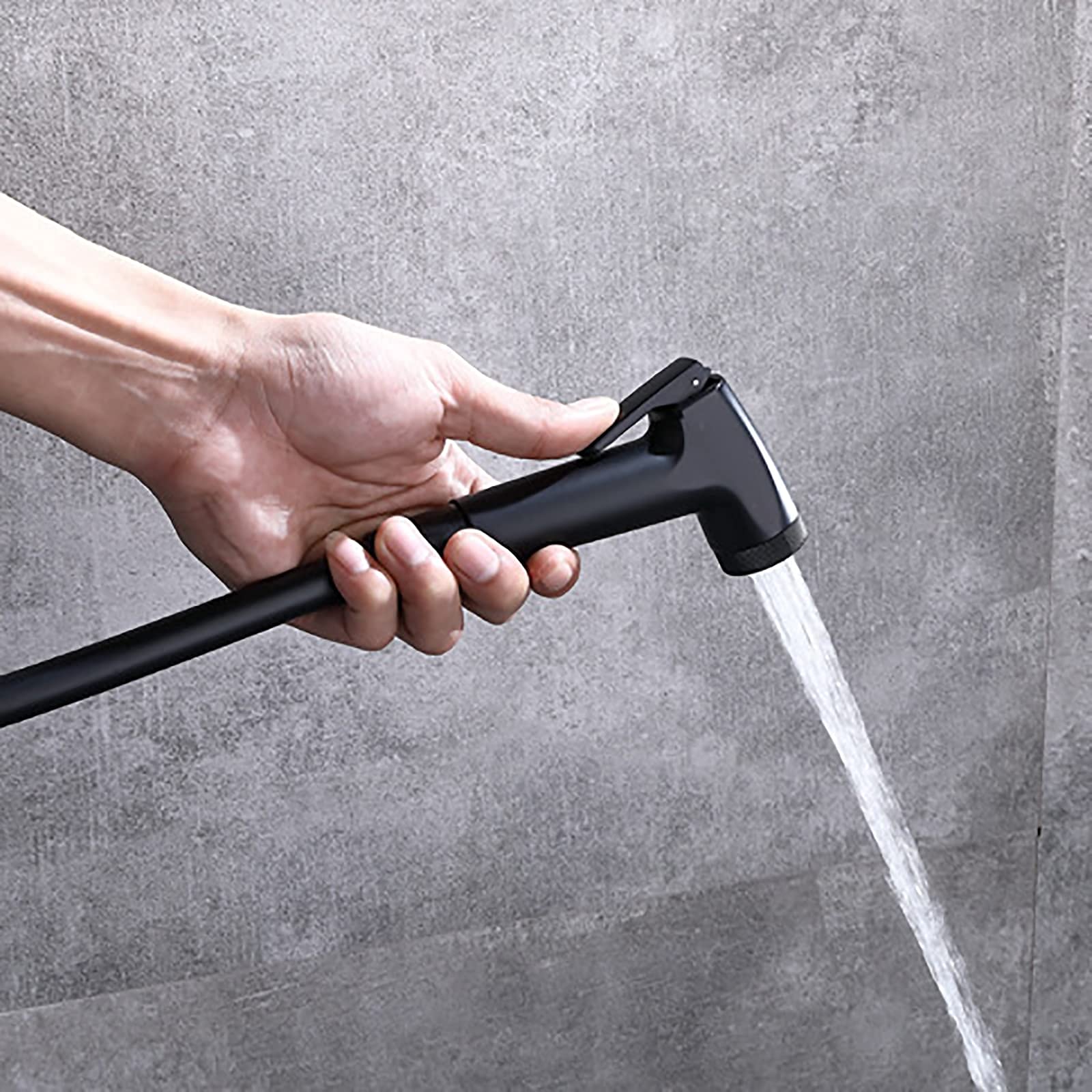 Sistema doccia con beccuccio per vasca da bagno, miscelatore a pioggia, set combinato con soffione doccia a pioggia, set combinato con set combinato portatile, doccetta per bidet (cromato)