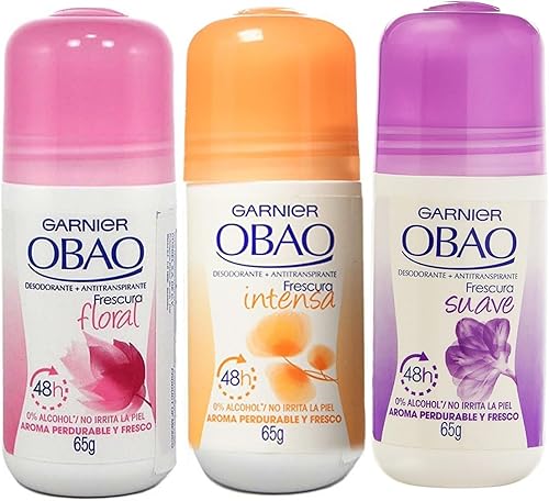 Obao - Desodorante surtido para mujer, paquete de 3