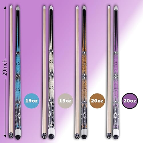 Vista 5 de Taco de billar de 0.512 in, 58 pulgadas, 19 y 20 onzas, palo de billar de arce 1/2, palo de billar de arce, palos de mesa de billar para hombre