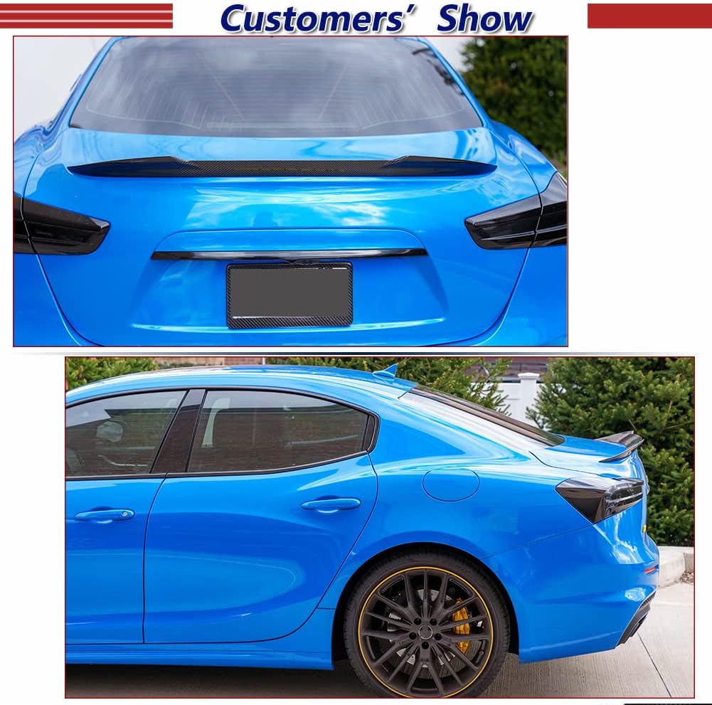 Carbon Fiber Trunk Spoiler for Maserati Ghibli Sedan 2014-2024 Rear Wing Spoiler Lip Body Kits Factory Outlet