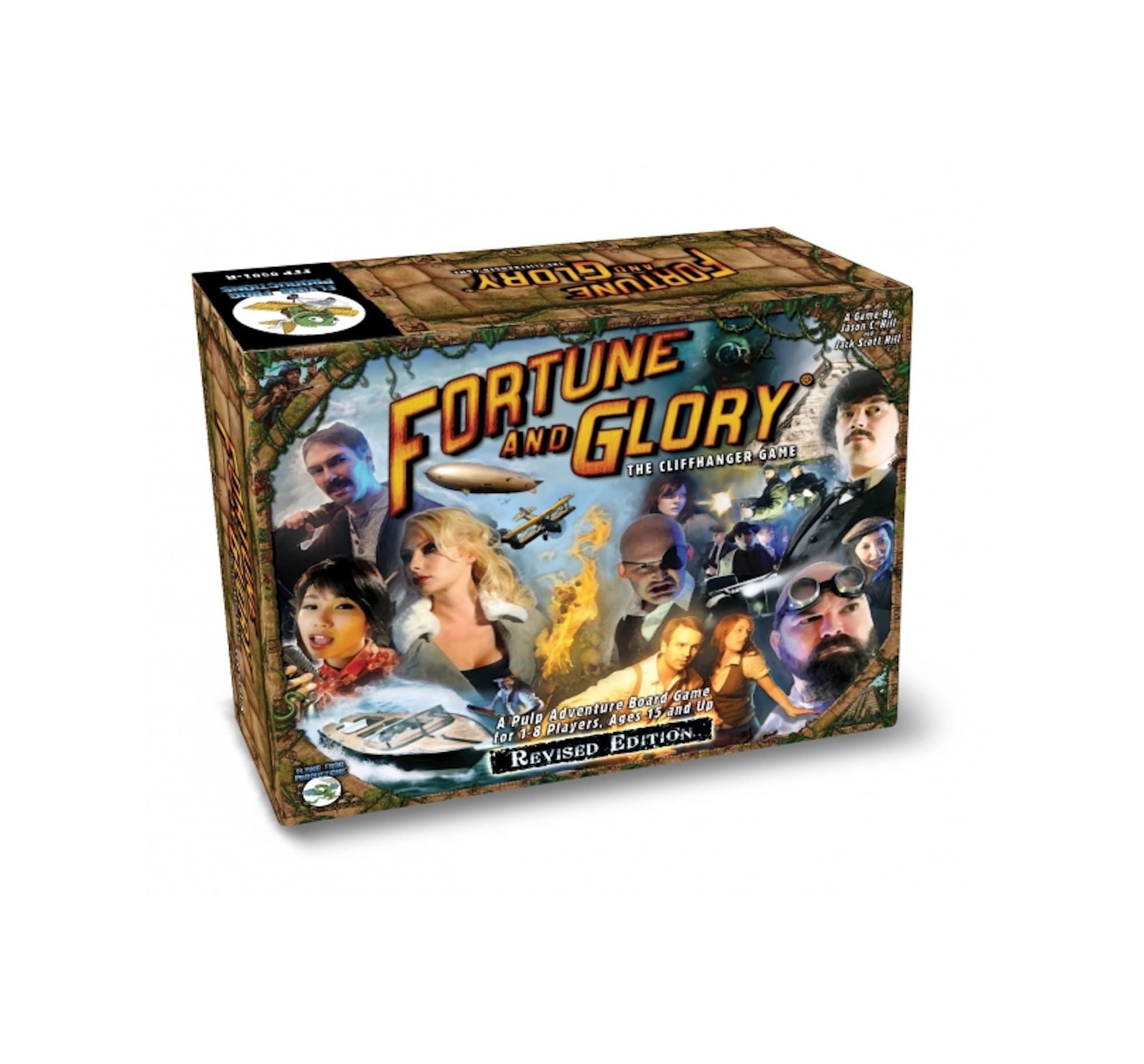 Fortune and Glory - Revised Edition (ENGLISH) | Adventure Pulp Style Board Game | 1-8 Players
