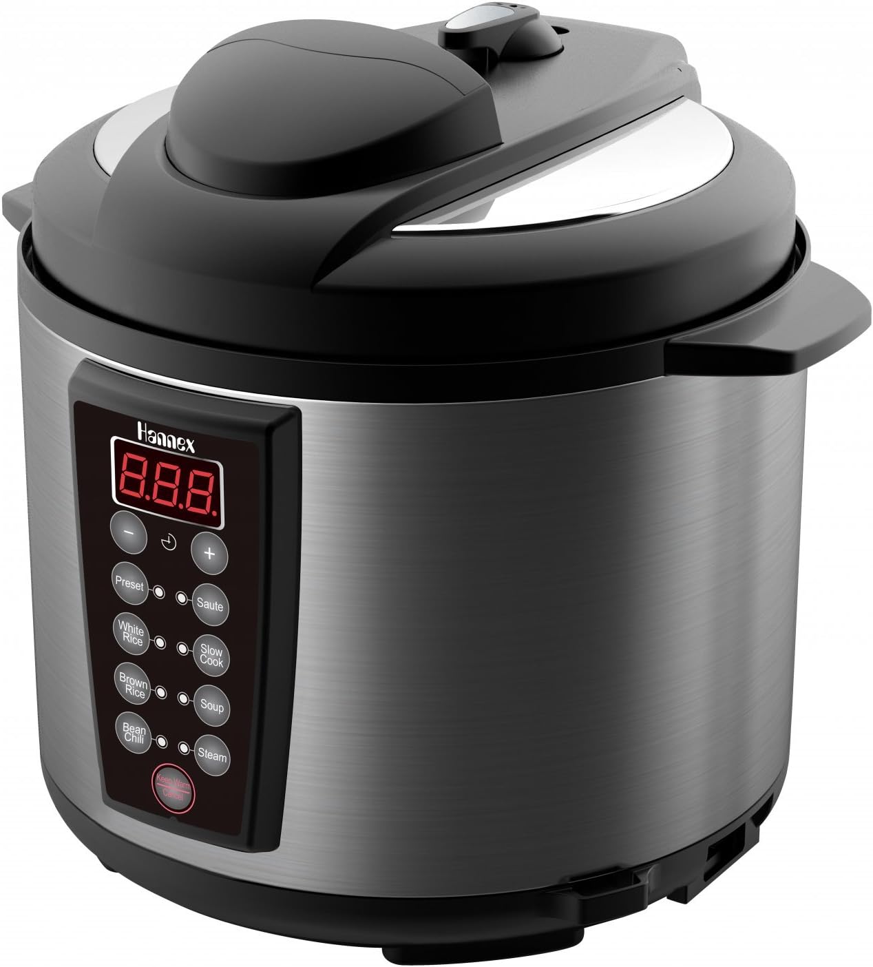 Hannex EPMD614S Pressure Cooker, 6 L, Silver