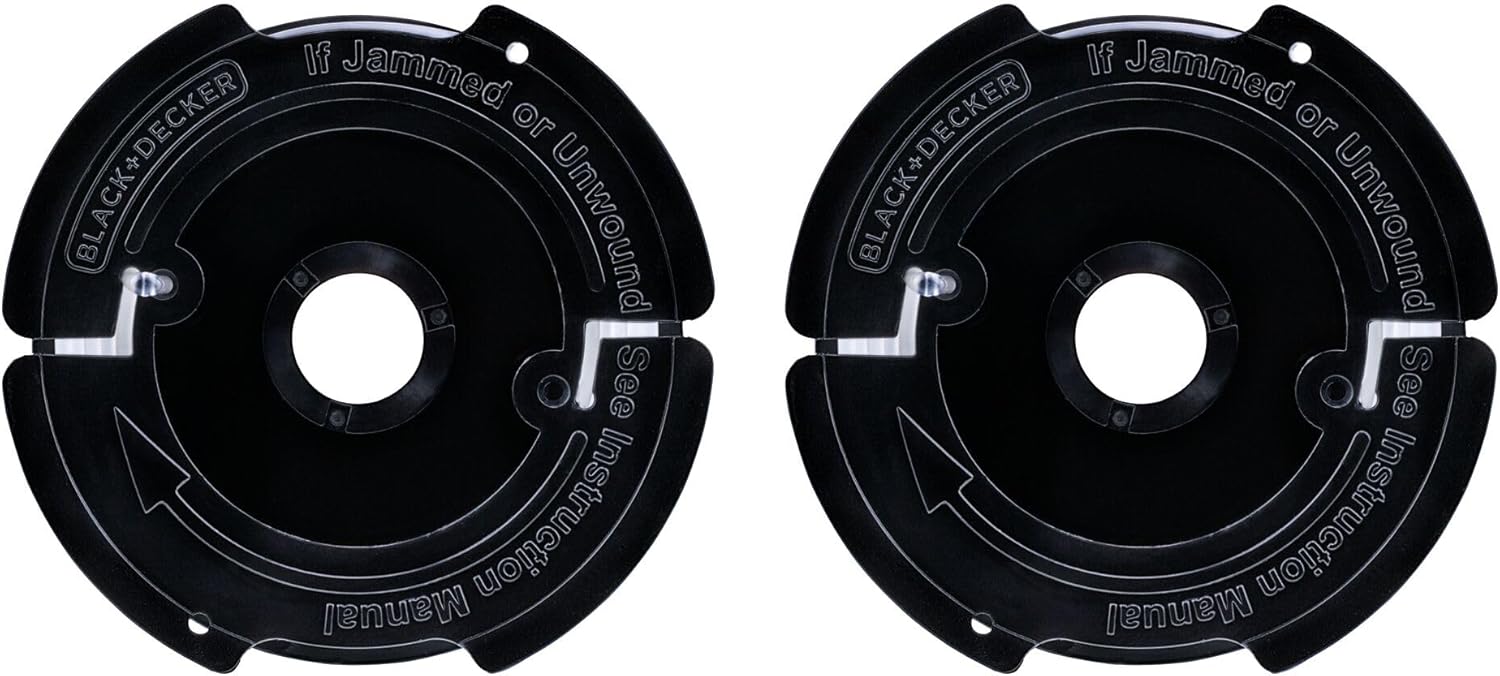 Black+Decker Genuine OEM Authentic Weed Eater String, Trimmer Line Replacement Spool, Autofeed 30 ft, 0.065-Inch, 2-Pack (AF-100-2)