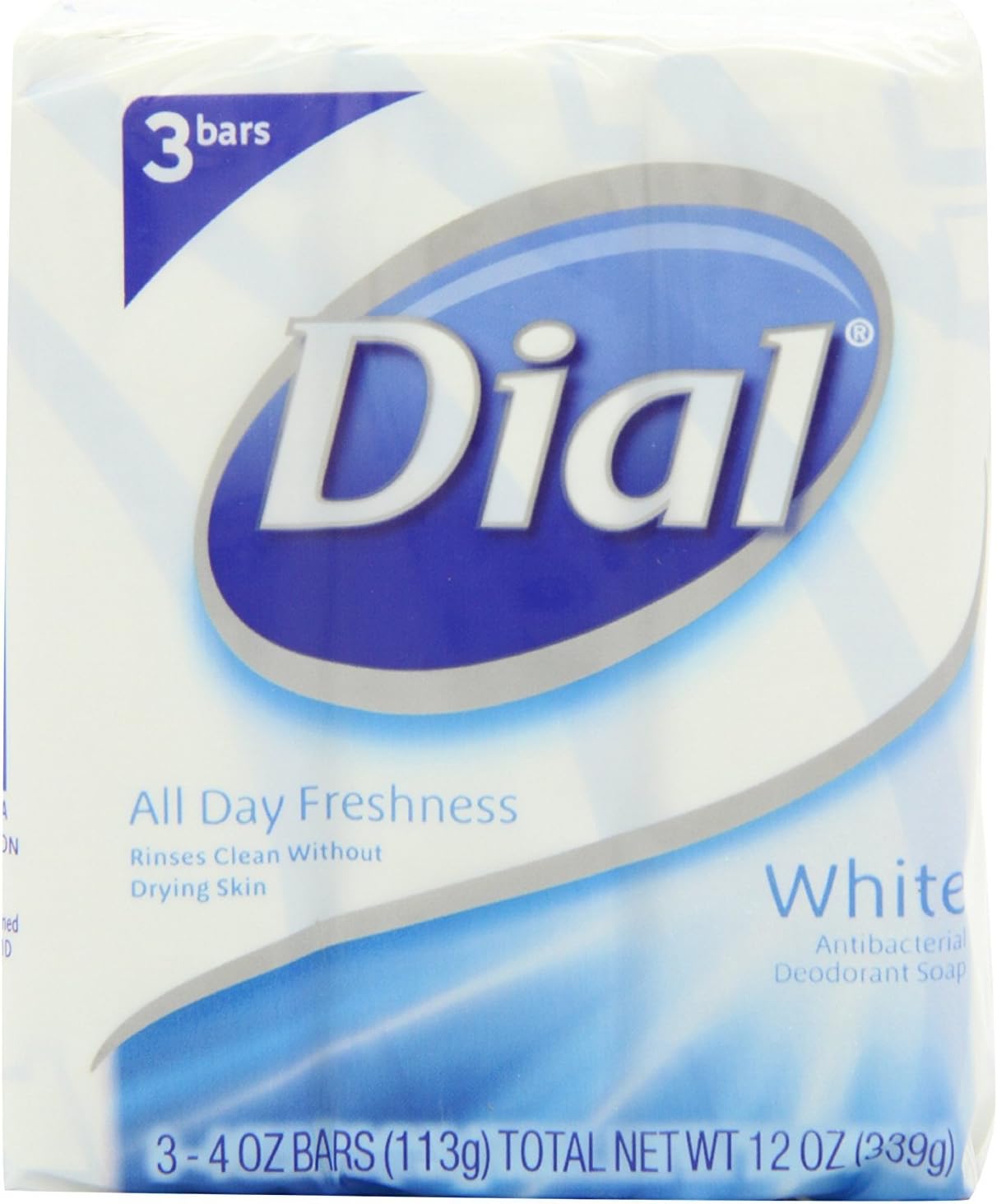 Antibacterial Deodorant Soap, White, 118ml, 9 Bars