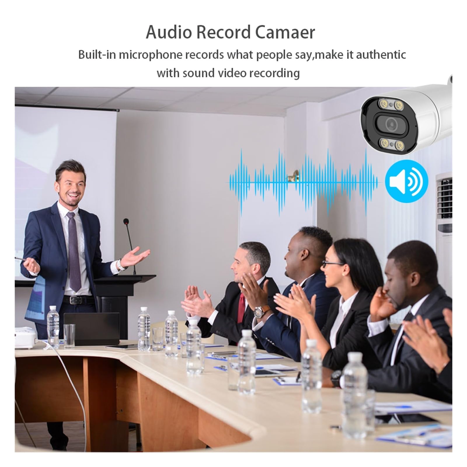 8CH 5MP POE NVR Kit 2K HD System Bezpieczeństwa Cctv Dwukierunkowy Dźwięk AI Kamera IP Zewnętrzny P2P Wideo Audio Zestaw Kamer Monitorujących Dobra Jakość Obrazu(None)