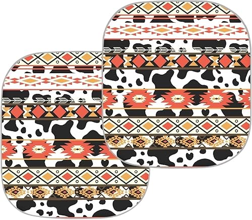 Miniatura 3 de FUIBENG Juego de 2 parasoles para parabrisas de automóvil, diseño de girasoles y mariposas, diseño de mariposa, accesorio universal para el interior