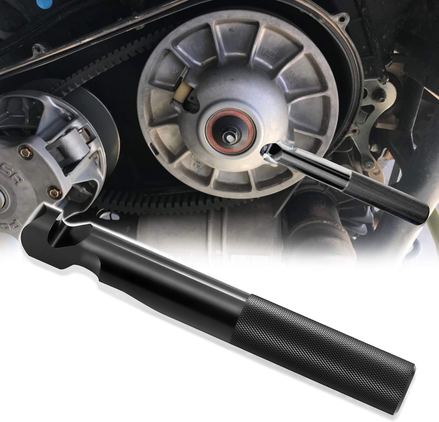 Belt Changing Tools Belt Replacement Tools Clutch Removal Wrench Tool Kit Compatible with Polaris RZR 900 S 1000 S XP 800 Turbo - Black