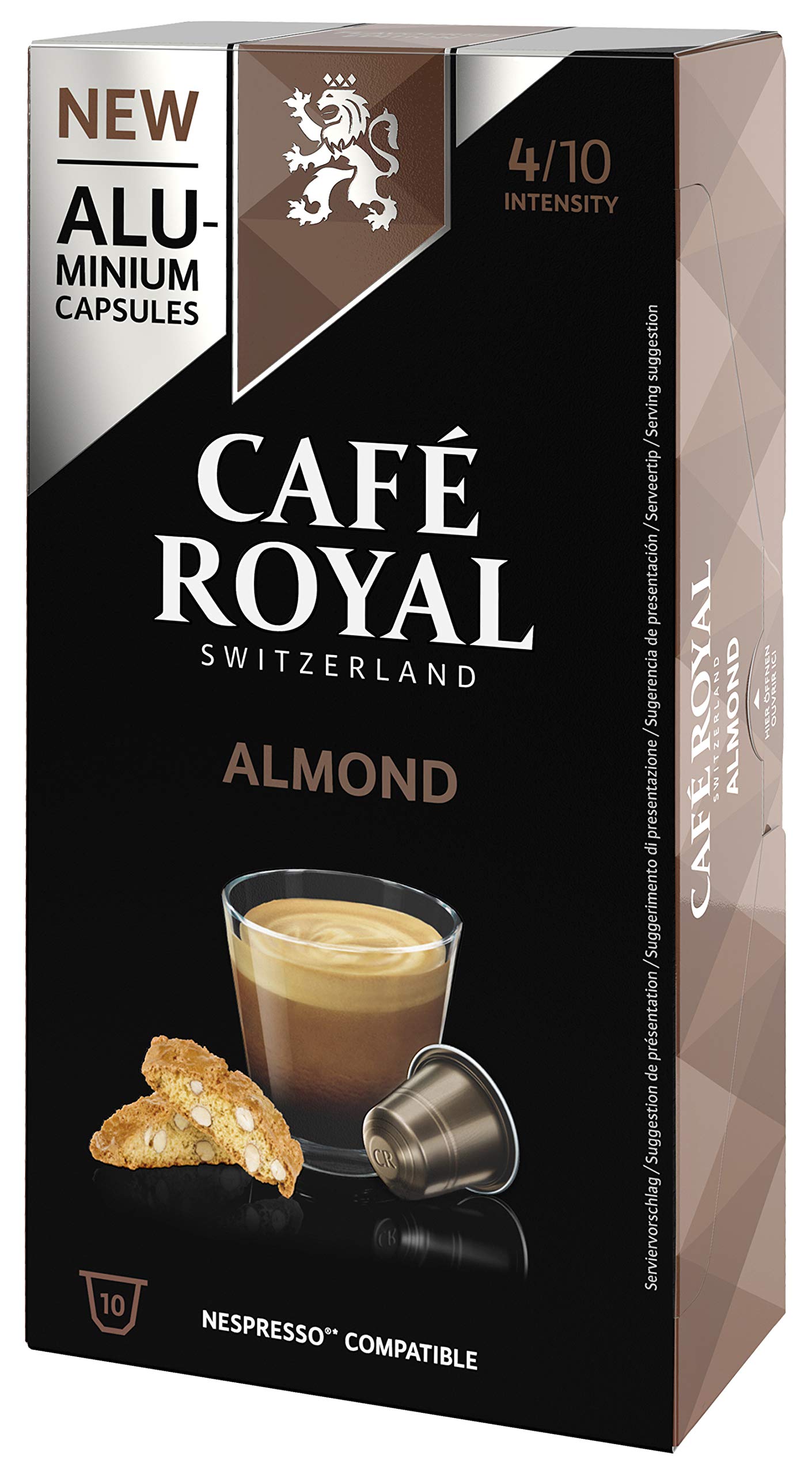 Café Royal Almond Flavoured Edition Nespresso (R)* 100 Compatible Aluminium  Coffee Pods, Strength 4/10, 10x10 packs : Amazon.com.au: Pantry Food \u0026  Drinks