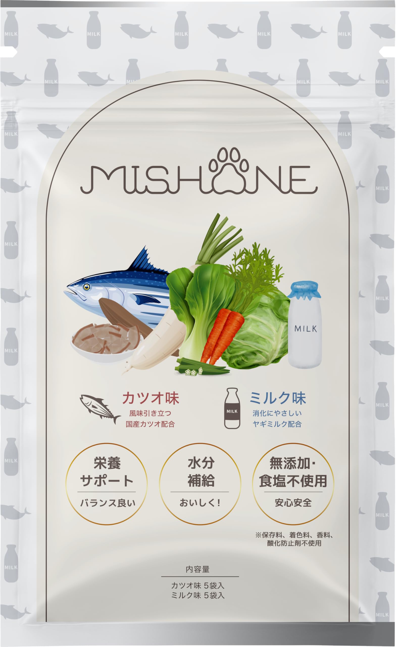 Amazon | ミシュワン MISHONE 犬猫用粉末スープ カツオ・ミルク味 (各