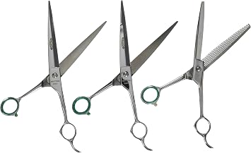 Geib Crocodile Steel Shear Pet Grooming Kit, 3-Piece