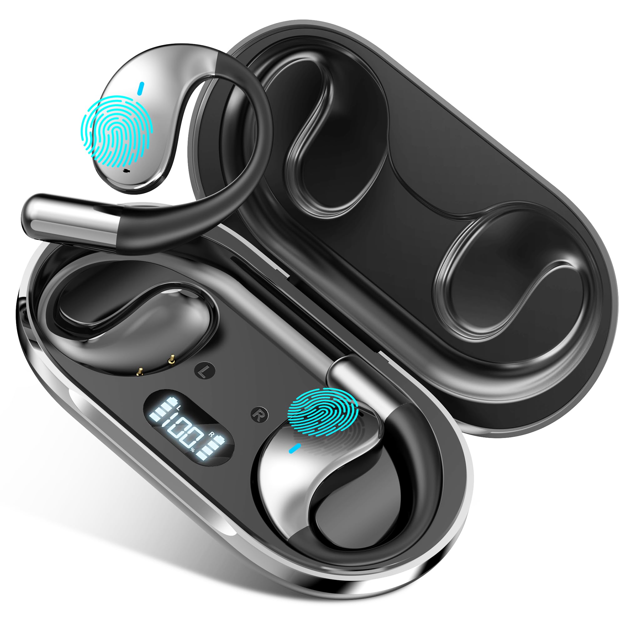 ADYOOM AI Language Translation Wireless Earbuds Q39, – Black