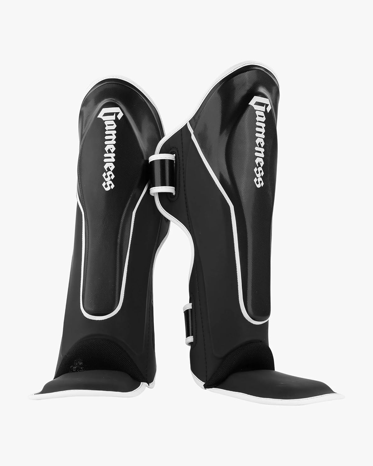Gameness Rukus Traditional Shin Instep Guards Black Adult L/XL