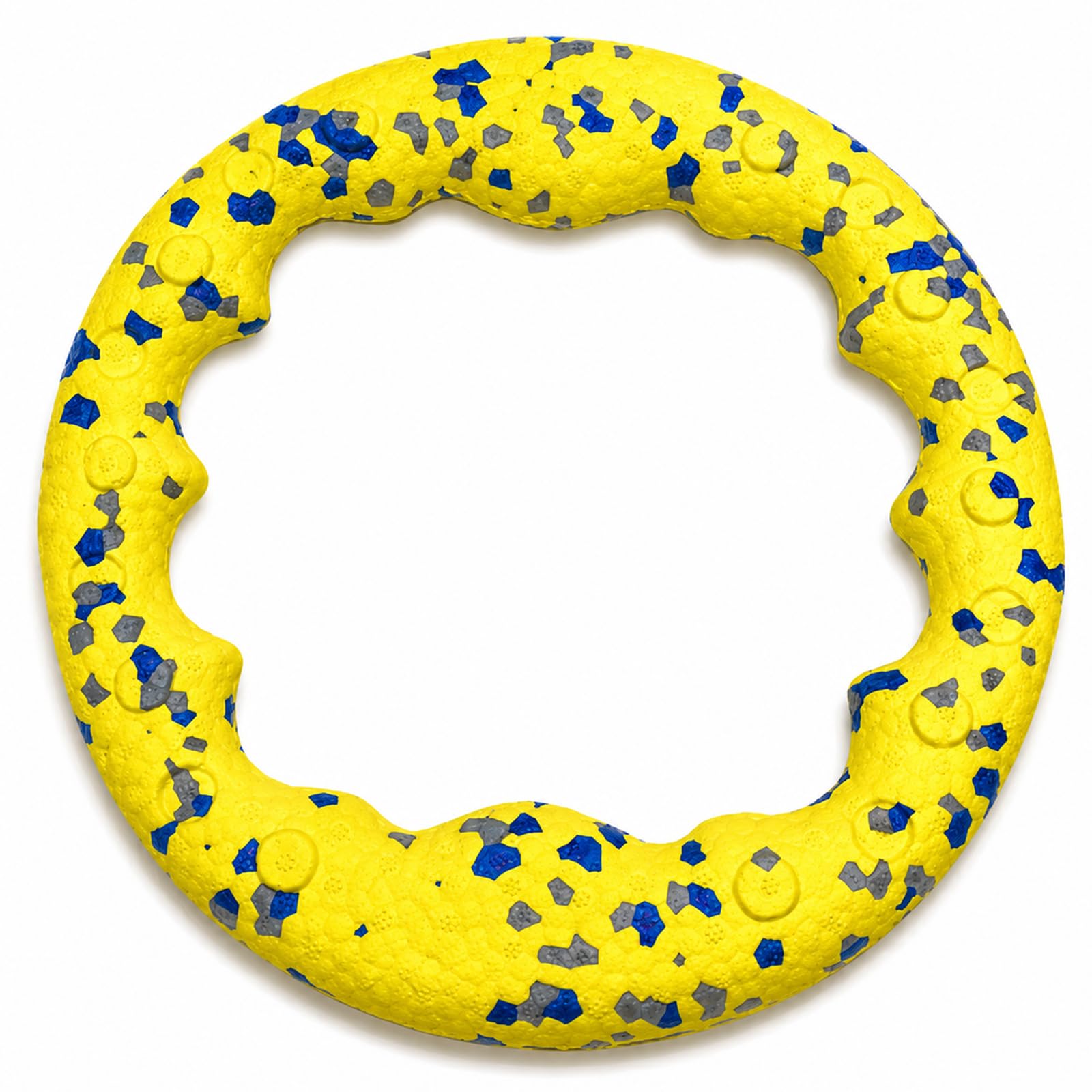 KFSCIP Dog Frisbee Toy, Frisbee Dog Toy for Outdoor Training, Long-Distance Fetch and Water Retrieval Exercises, Interactive Tug-of-War Games, 18 cm Flying Disc for Medium and Large Breeds