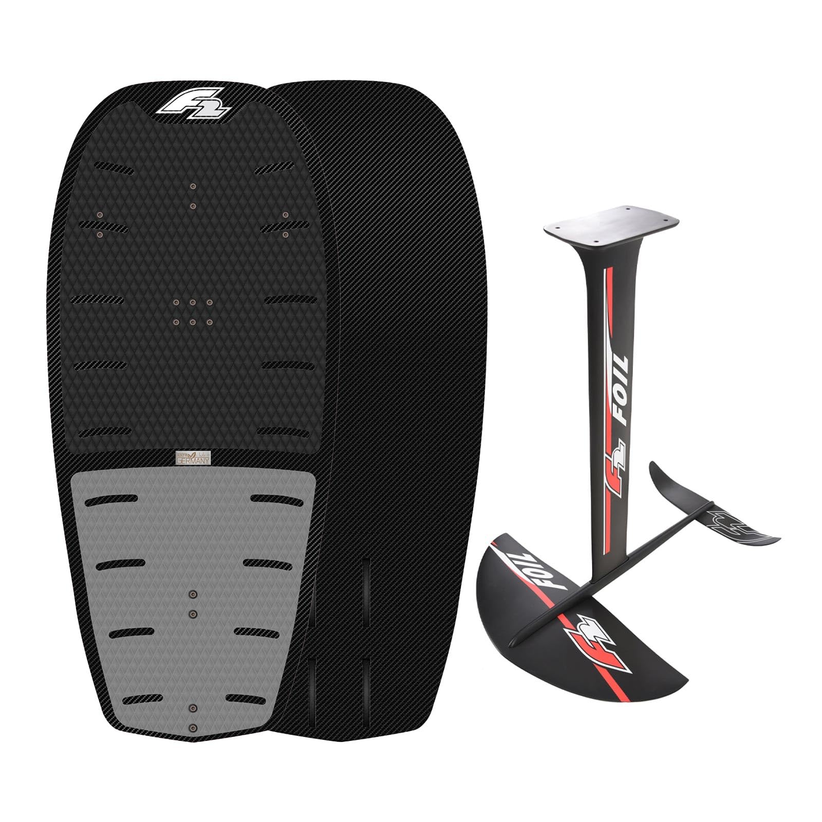F2 Set Foilboard Ocean Carbon + Kite Foil Alu Carbon Größe wählbar
