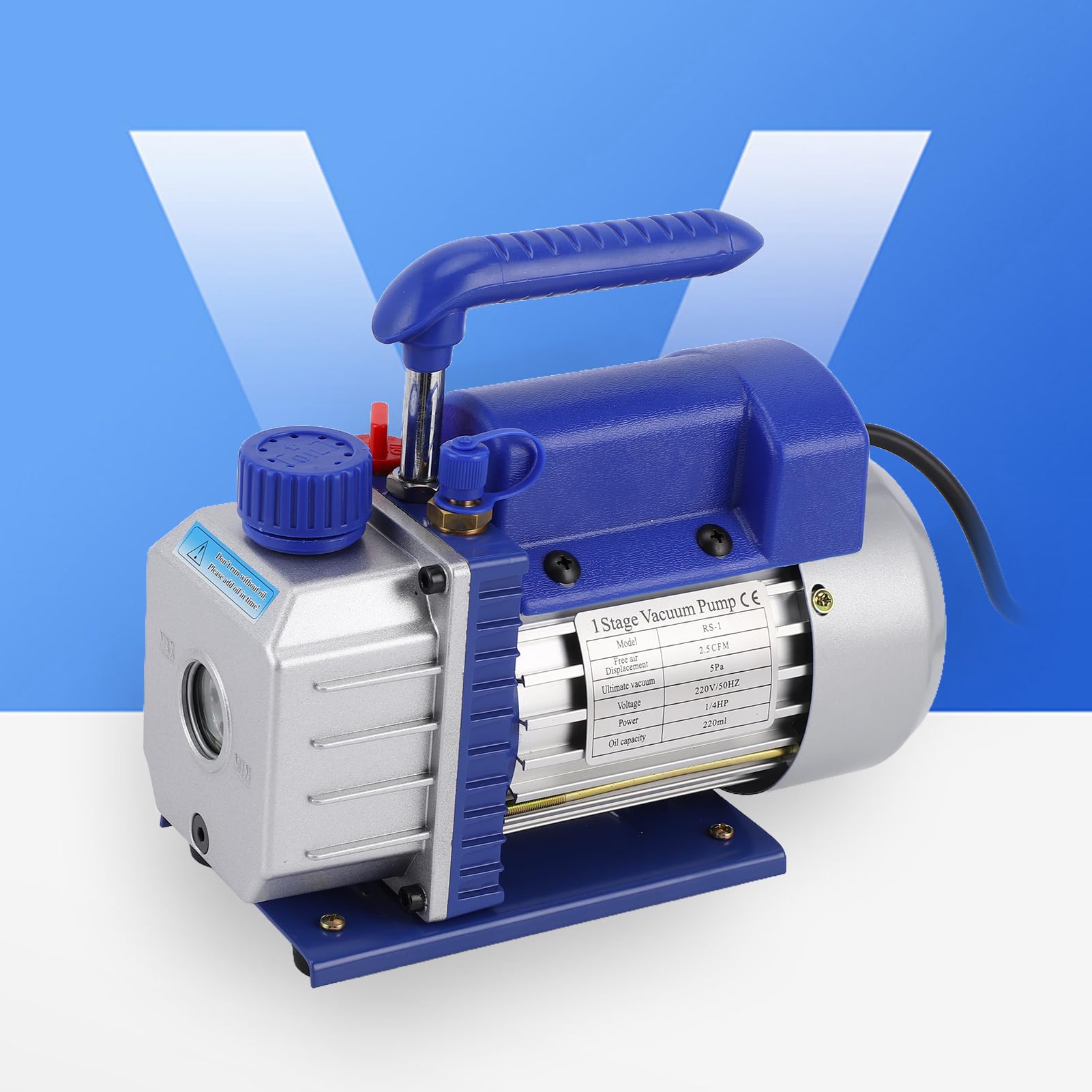 NexTech Handheld Vakuumpumpe Mit Kupfermotor - Integrierte Vakuumpumpe Für Kältemittel Wartung, Hochleistungs Bürstenloser Motor Für Klimaanlagen Und Kühlschrank Reparatur