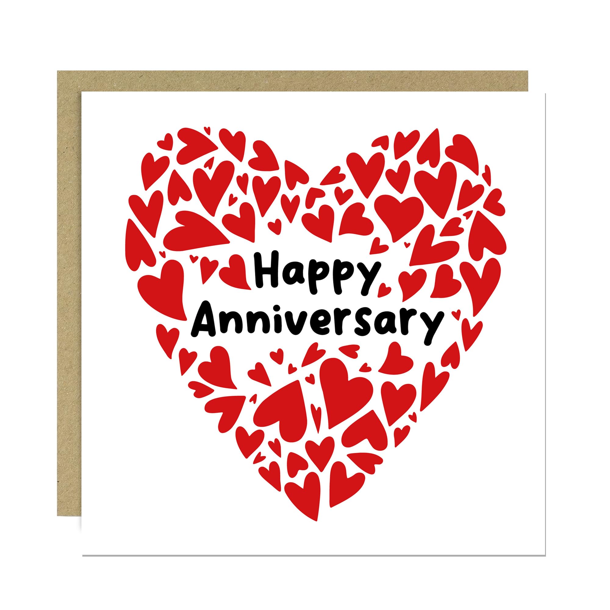 RED OCEAN Happy Anniversary Card For Couple Boyfriend Girlfriend Husband Wife, 1st 10th 20th 30th 40th 50th Anniversary Greetings Card, Anniversary Card For Him Her