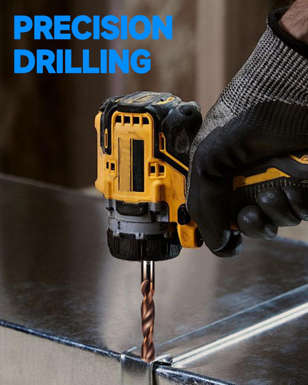 3/16" Solid Carbide Drill Bits for Stainless Steel Hardened Steel Cast Iron Alloy Copper, 2PCS