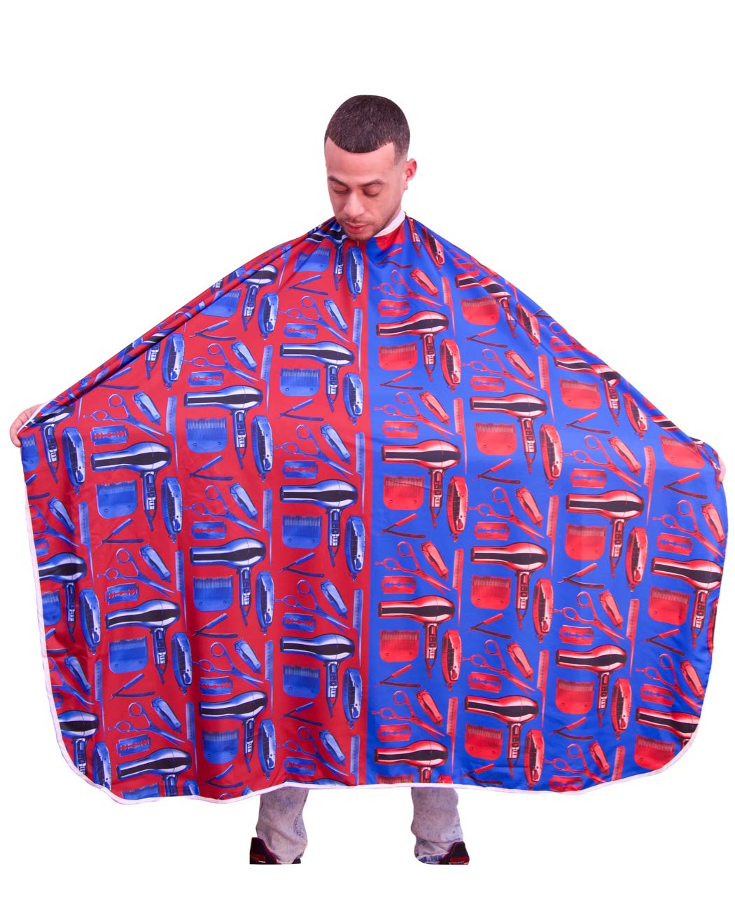 Barber Capes Hair Cutting Capes King Midas Moses Edition (Red, Blue)