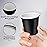 Prgery 150 Pack 3oz Black Paper Cups, Mouthwash Cups, Disposable Bathroom Cups, Paper Cups 3oz Ideal for Bathroom, Supermarket, Birthday Party, Picnic and BBQ