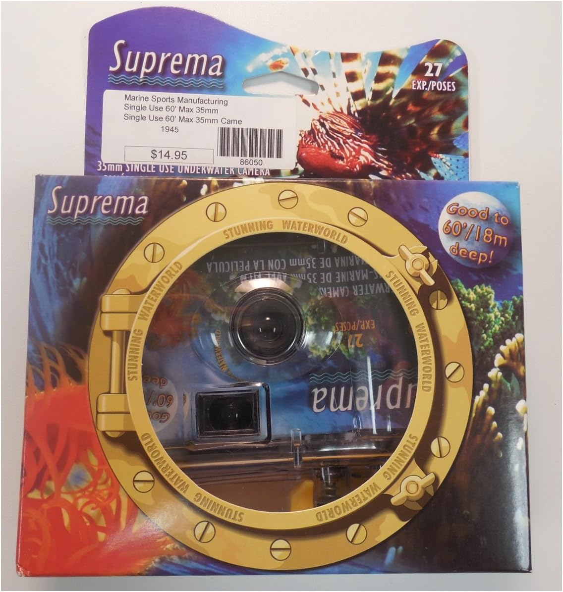 Suprema Disposable 35mm Underwater Camera Pool Snorkel Scuba