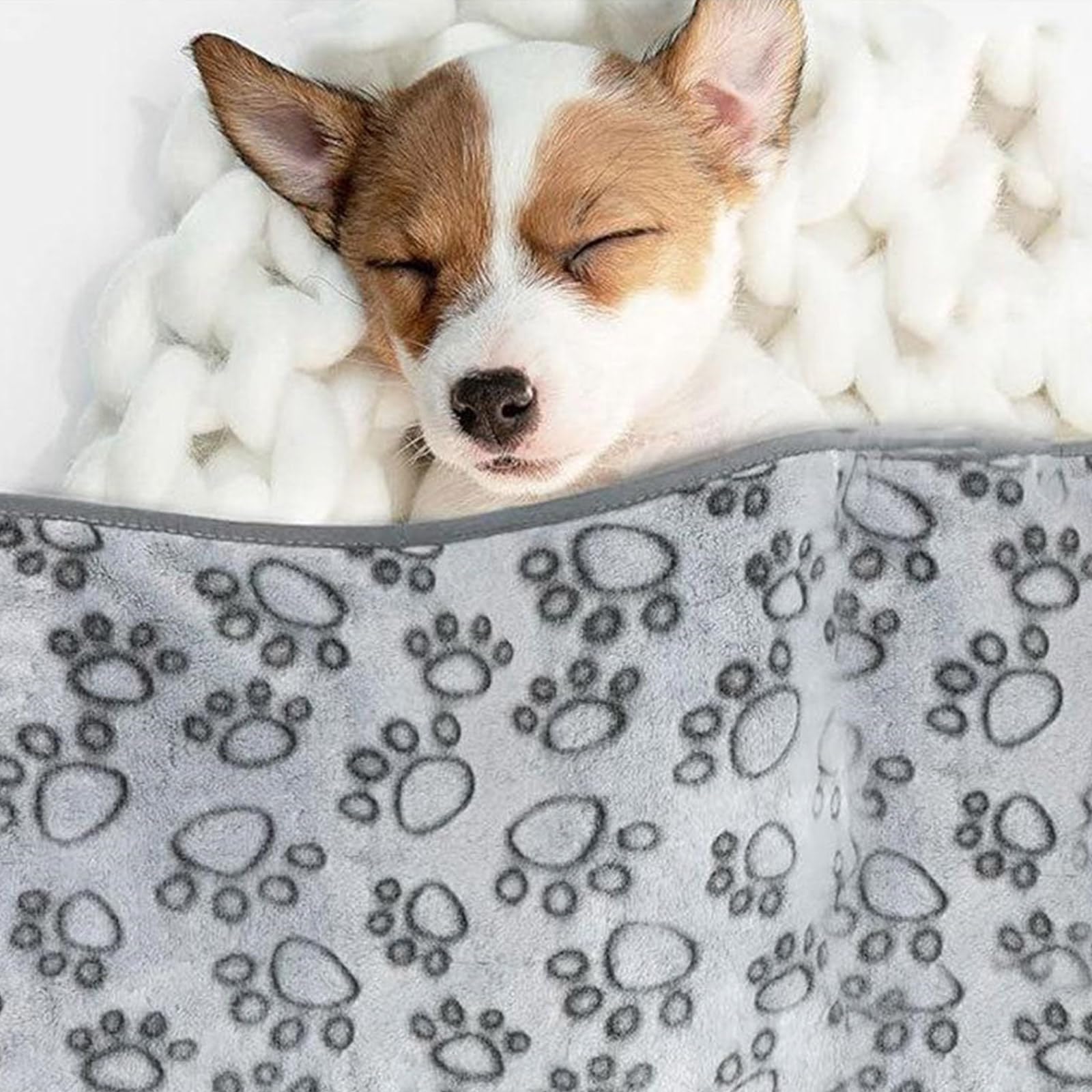 Manta para perros de felpa cómoda y cálida para perros y gatos, cojín de descanso, para todas las crías, para la perrera cubre el sofá lavable
