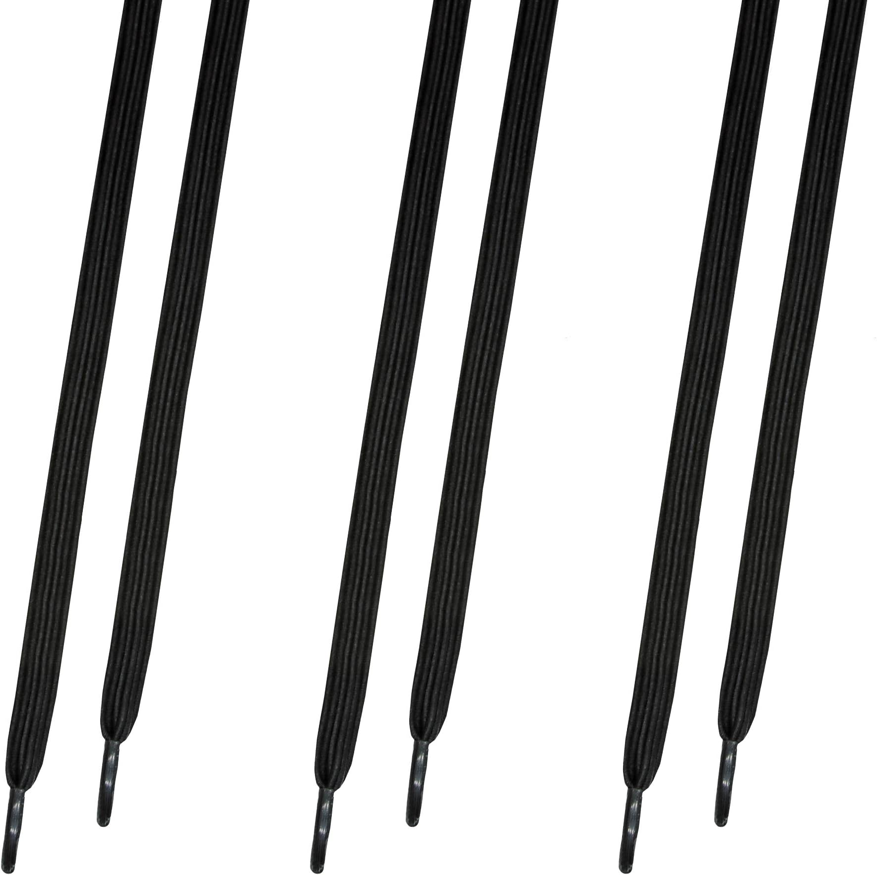 Elastic laces flat or with quick fastener 3 Pairs Variosports - quick lacing system - cool sport laces - practical alternative to conventional round shoelaces