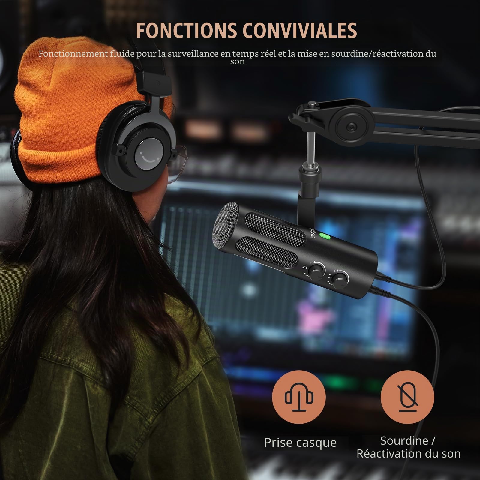 Fifine TANK3 Dynamisches XLR/USB Mikrofon