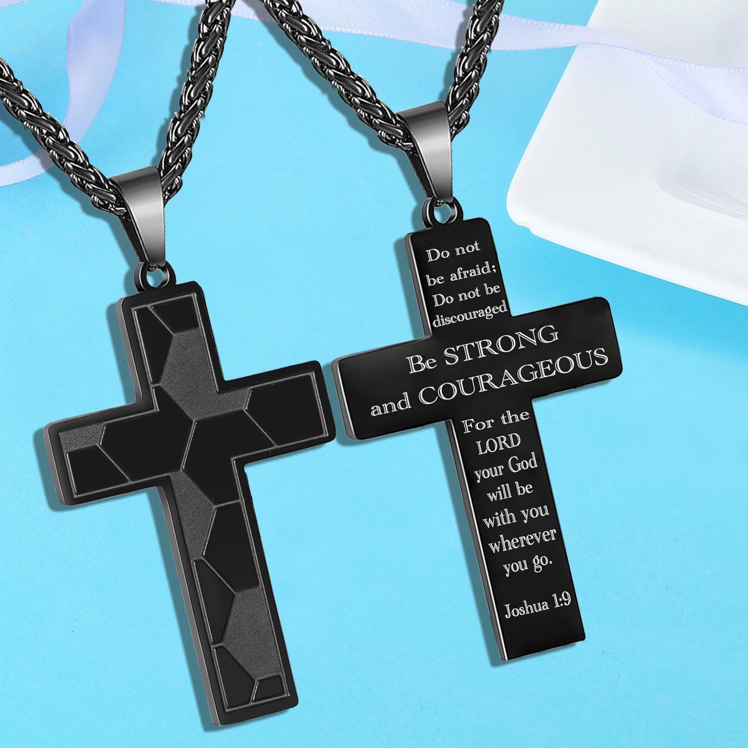 Nimteve Soccer Necklace Cross Necklace For Son Christmas Birthday Gifts For Son Inspirational Soccer Gifts For Soccer Lovers - Image 3