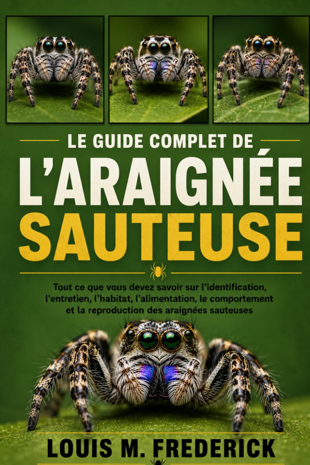LE GUIDE COMPLET DE L'ARAIGNÉE SAUTEUSE: Tout ce que vous devez savoir sur l'identification, l'entretien, l'habitat, l'alimentation, le comportement et la reproduction des araignées sauteuses