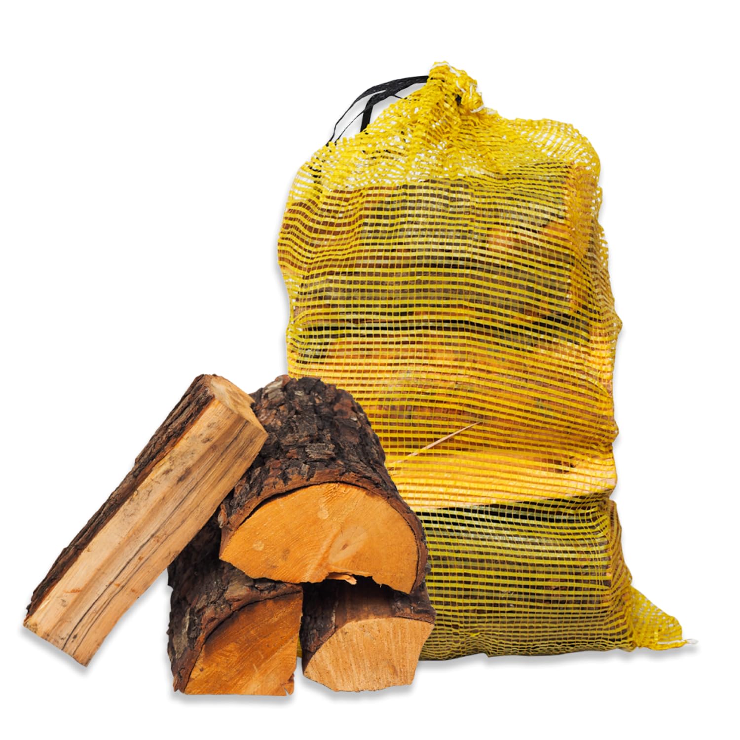 Warma 30L Net Alder Kiln Dried Hardwood Firewood Logs - 25cm Log Length & Ready to Burn - For Log Burners Wood Fired Burning Stoves Open Fires Pizza Ovens Chiminea Camp Fires Chimeneas
