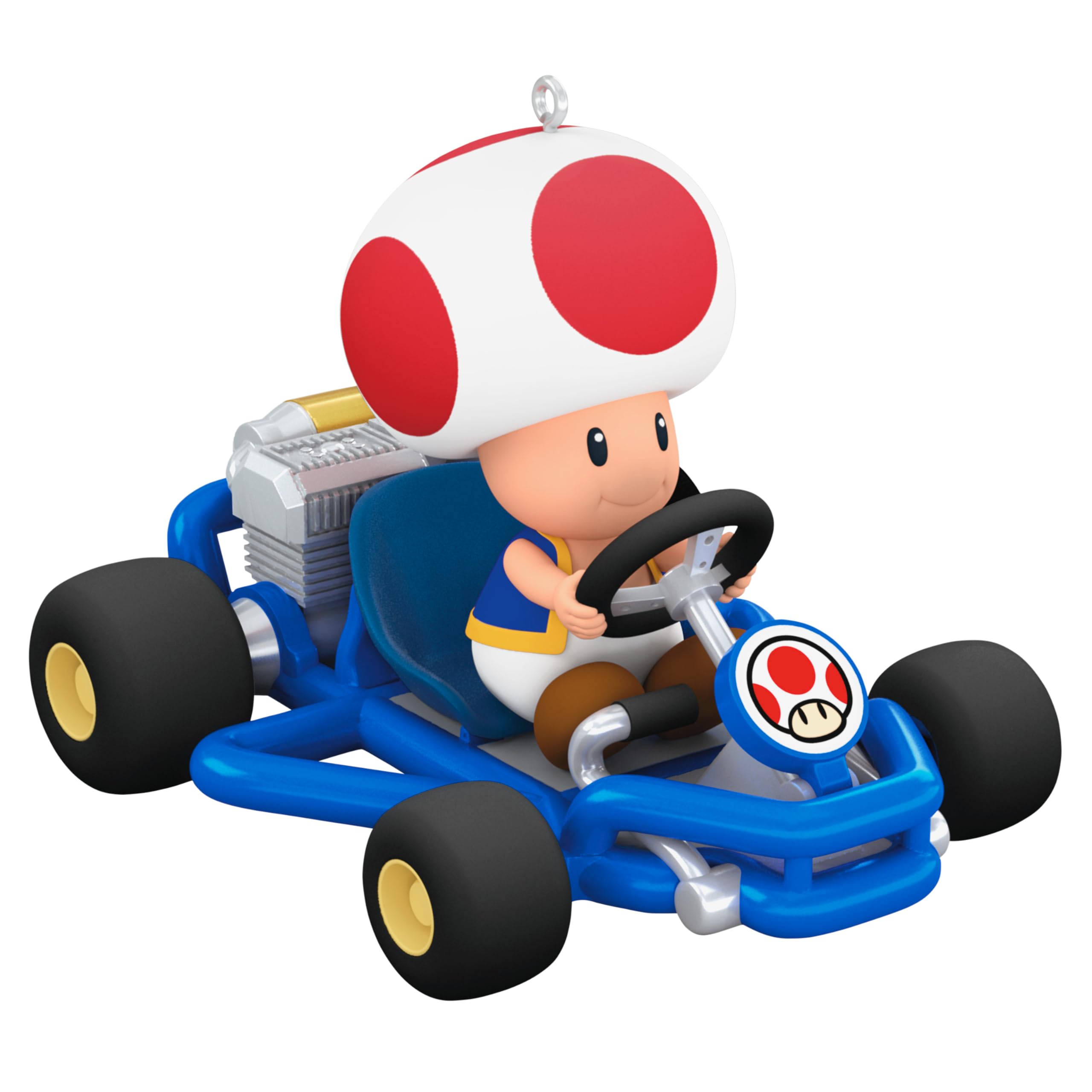 Hallmark Mario Kart Toad Keepsake Ornament, Super Mario Tree Decoration, Resin Hanging Ornament, Christmas Hanging Ornament, Gifts for Christmas