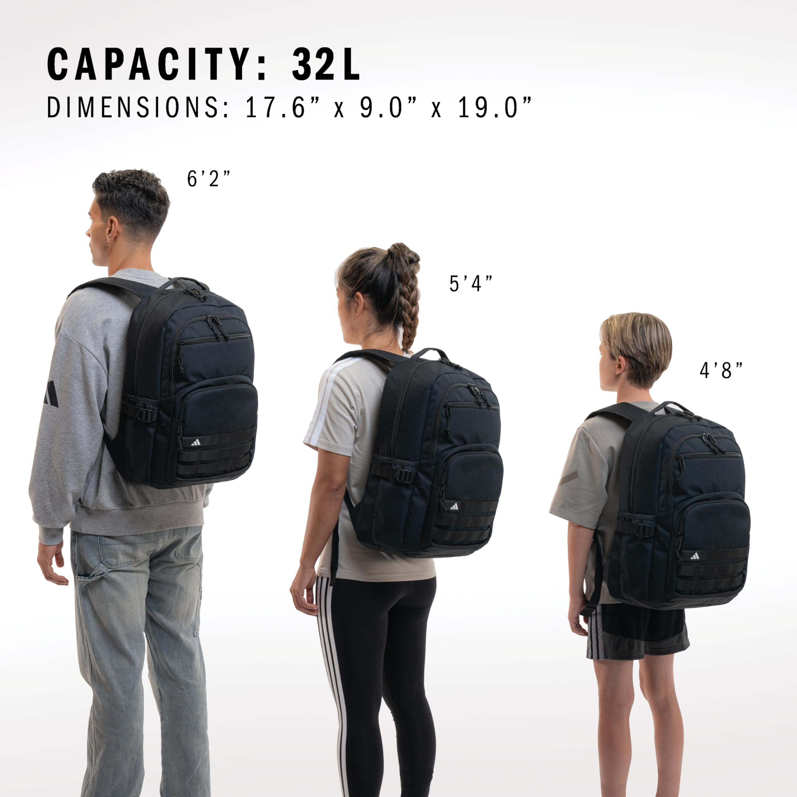 adidas Unisex-Plecak Interval dla dorosłych (32 l) Trwała sportowa torba na laptopa dla chłopców/dziewcząt plecak torba