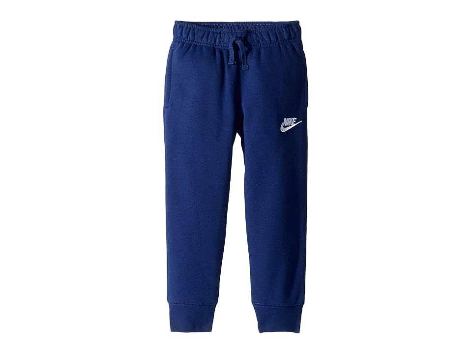 

Nike Kids Club Fleece Rib Cuff Pants (Little Kids) (Blue Void) Boy's Casual Pants