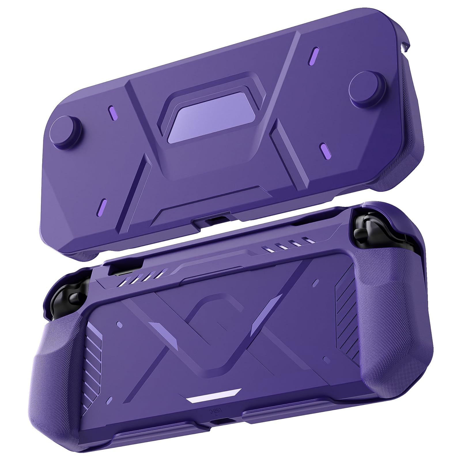 Photo 1 of FIWWAT Protective Case for Nintendo Switch 2 (2025), TPU Middle Frame & PC Front Protector 360° Protection, Non-Slip Ergonomic Grip, Shockproof & Anti-Scratch Shell Cover , Purple