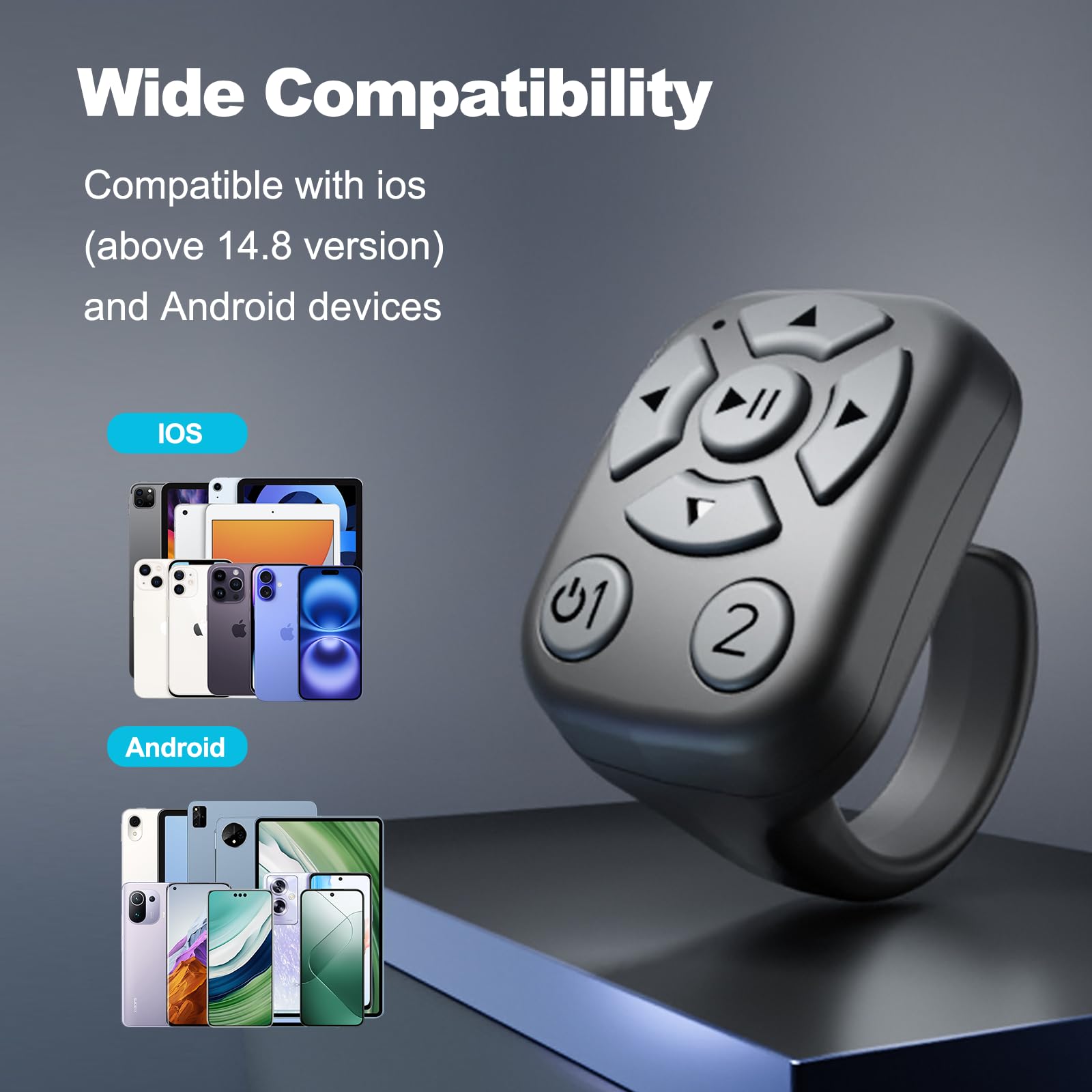 Best Kindle TikTok Scrolling Ring Bluetooth Remote For IPhone