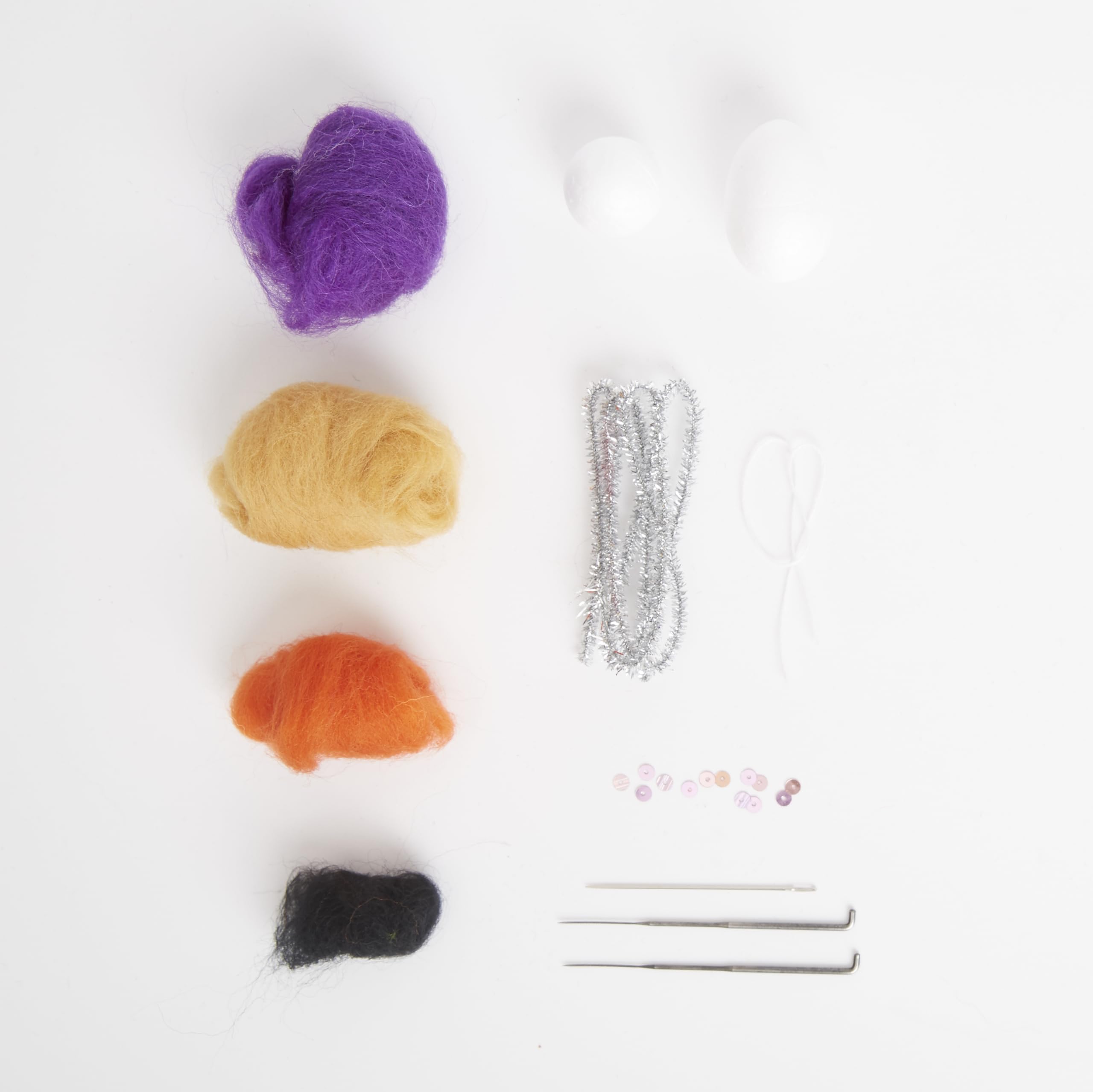 Simply Make Needle Felting Kit Halloween Spider, Including Wool, Needles, Tools, for Beginners Needle Felting Craft Kits - Image 3