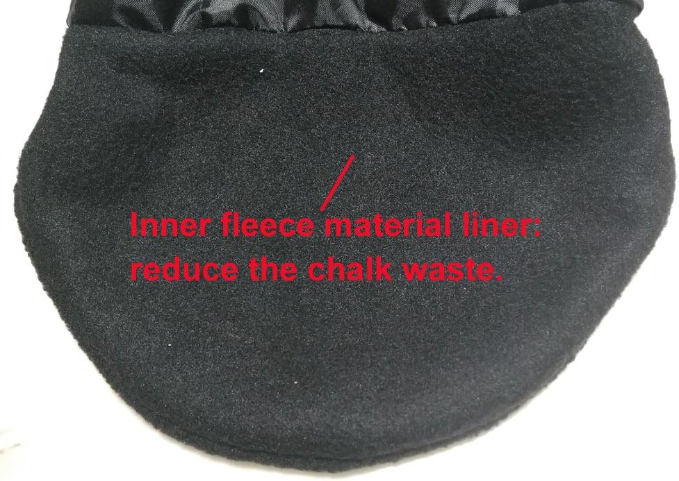 Rock Climbing Chalk Bag with Belt Zipper Pocket and Adjustable Strap for Bouldering Weightlifting Powerlifting Gym Workout Lifting Crossfit : Sports & Outdoors