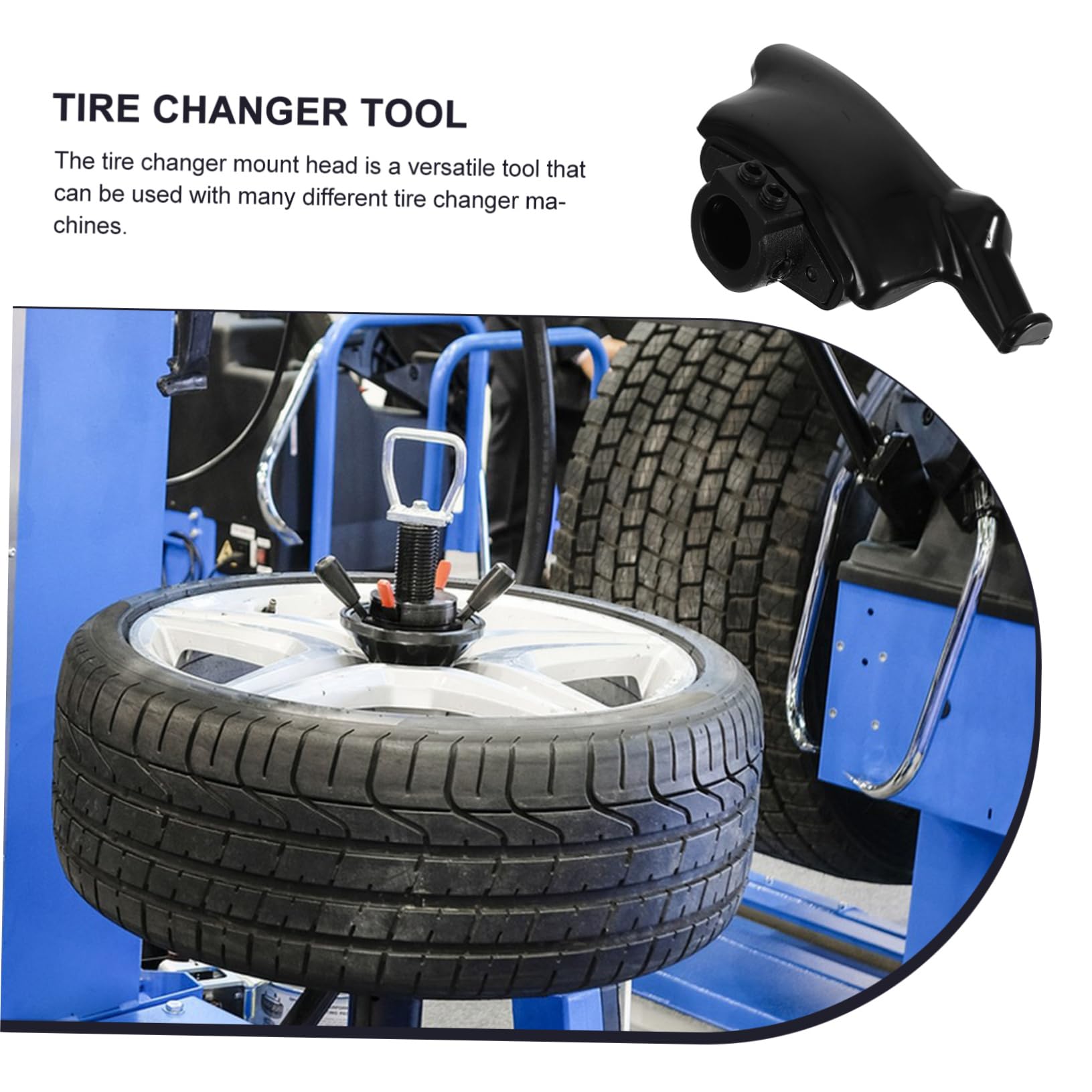 GARVALON Attrezzo Smontagomme Auto 30mm in Nylon e Ferro Nero | Diametro 1, 18, per Ruote Auto e Pneumatici Auto, Accessorio per Macchine di Cambio Gomme