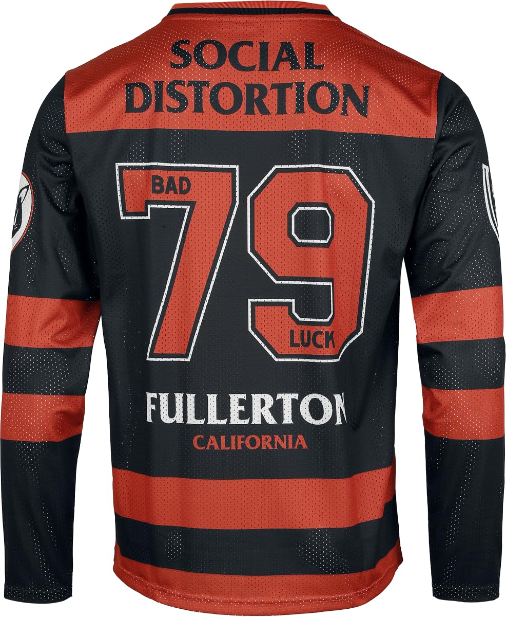 Social Distortion Hockey Jersey Homme Jersey multicolore Large