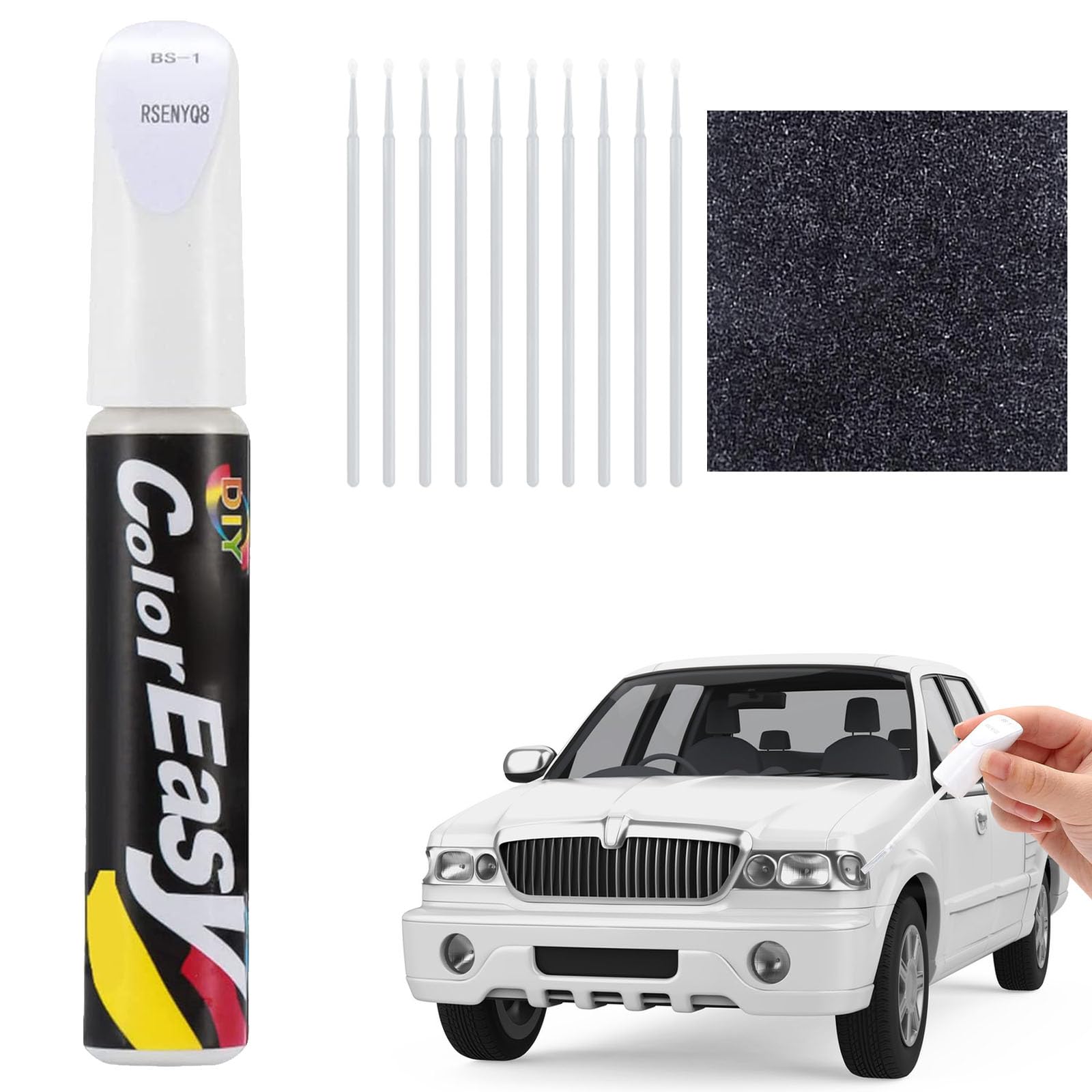 Auto Lackstift Reparatur, Pinsel für Kratzer, Lackreparaturstift für Autos Reparaturwerkzeug, Weiß