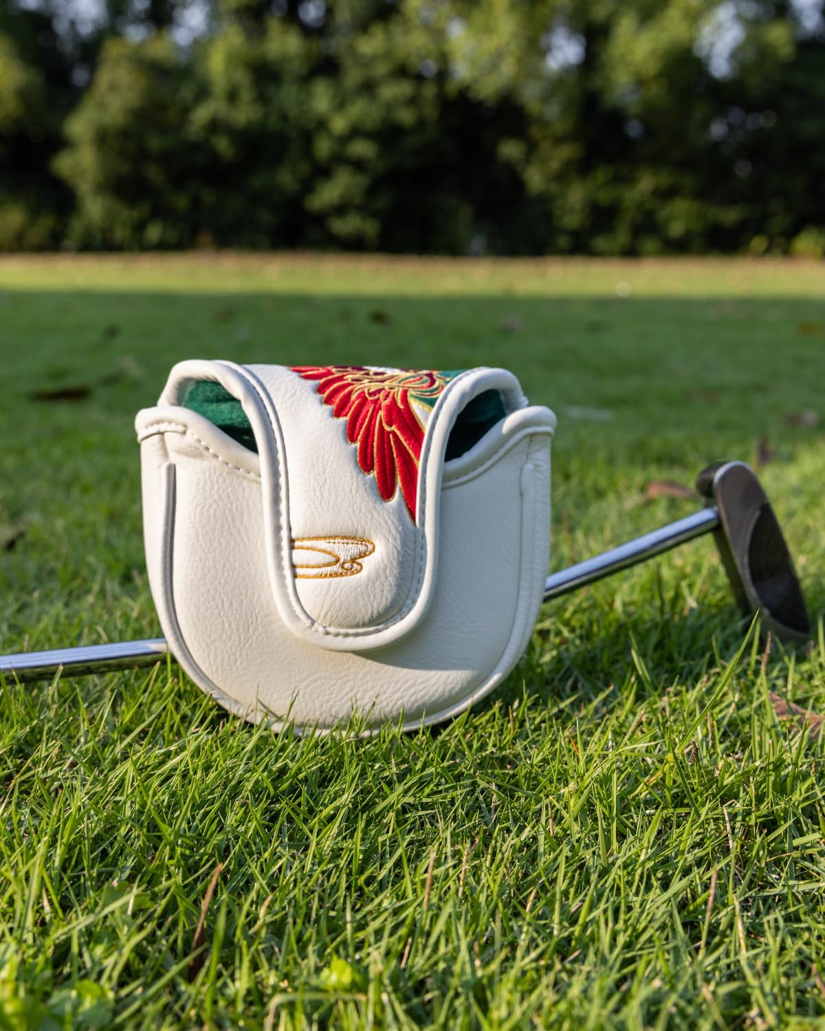 Phoenix Style Golf Head Covers, YXFSG Golf Club Covers Funny for Drivers, Fairway Woods, Hybrids, Mallet and Blade Putter Golf Headcovers with Advanced Embroidery Soft Lined PU Leather for Most Brands